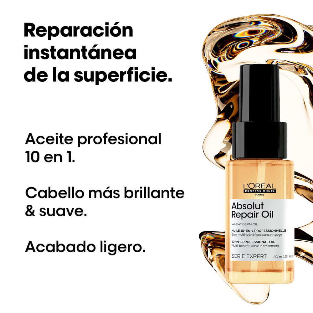 ACEITE 10 EN 1 ABSOLUT REPAIR (ACEITE PARA EL CABELLO DAÑADO)
